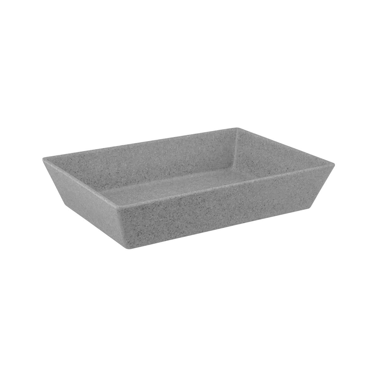 49251-CON - Jab Concrete Matt Rectangular Deli Dish 350x250x70mm (Sold in sets of 4)