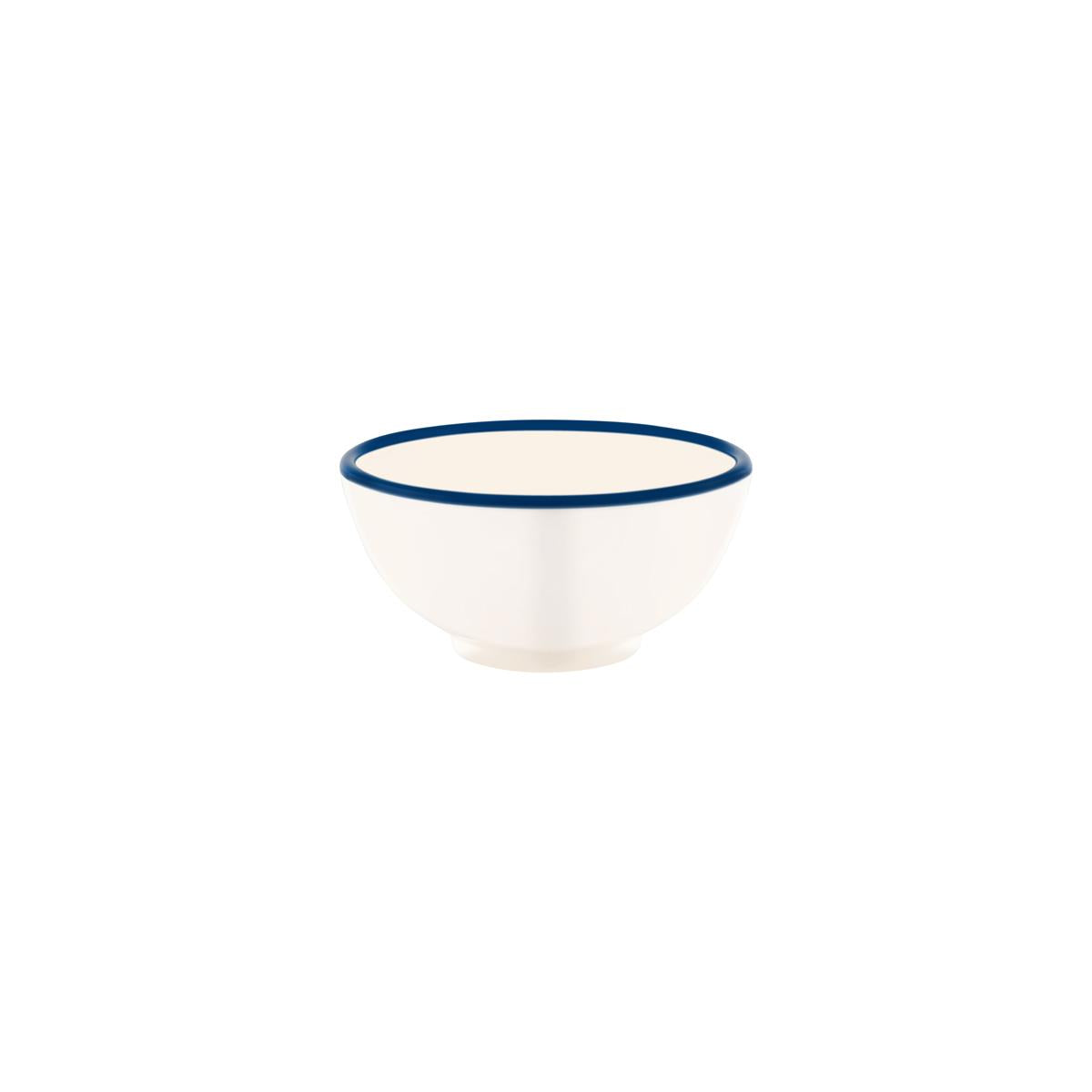 49935 - Jab Vintage Cream Blue Rim Enamel Look (Sold in sets of 6) - Image 2