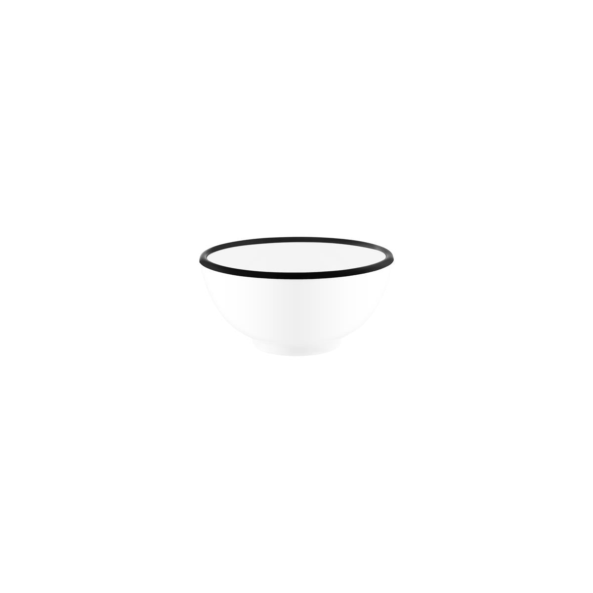 49955 - Jab Vintage White Black Rim Enamel Look (Sold in sets of 6)