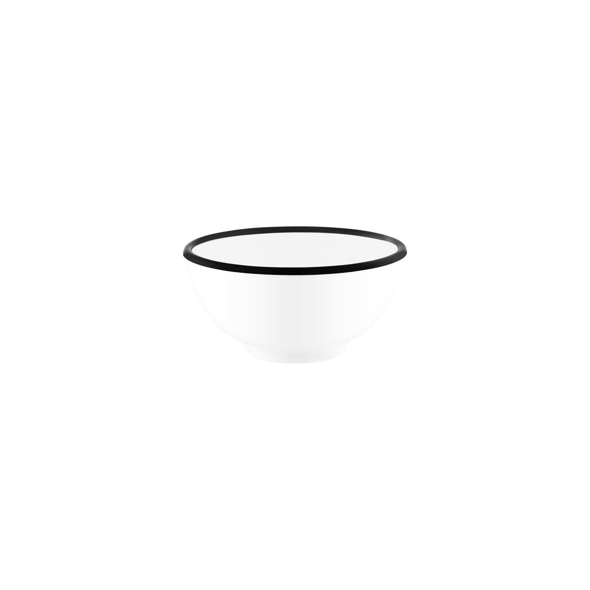 49955 - Jab Vintage White Black Rim Enamel Look (Sold in sets of 6) - Image 2