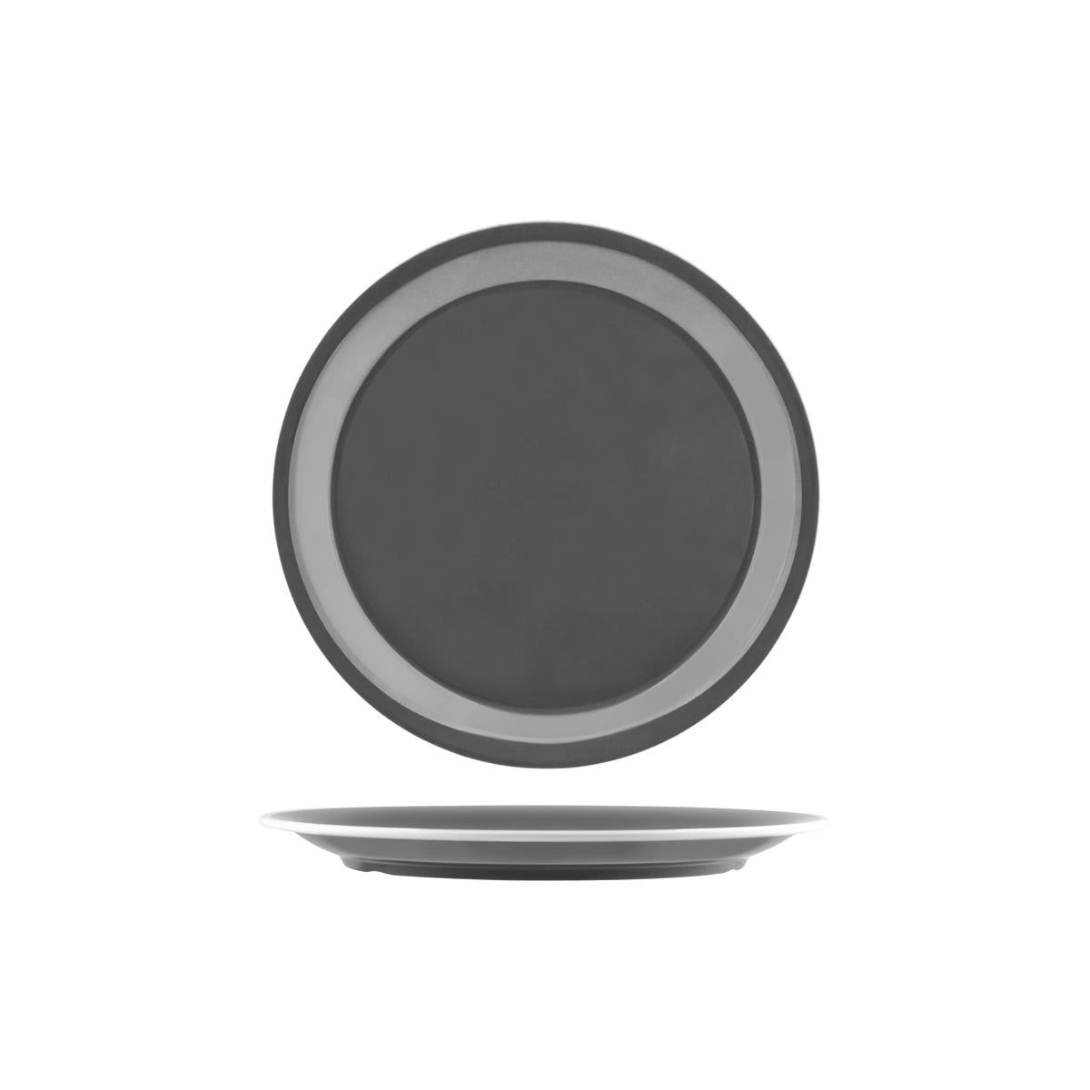 49960 - Jab Vintage Grey White Rim Enamel Look (Sold in sets of 24) - Image 2
