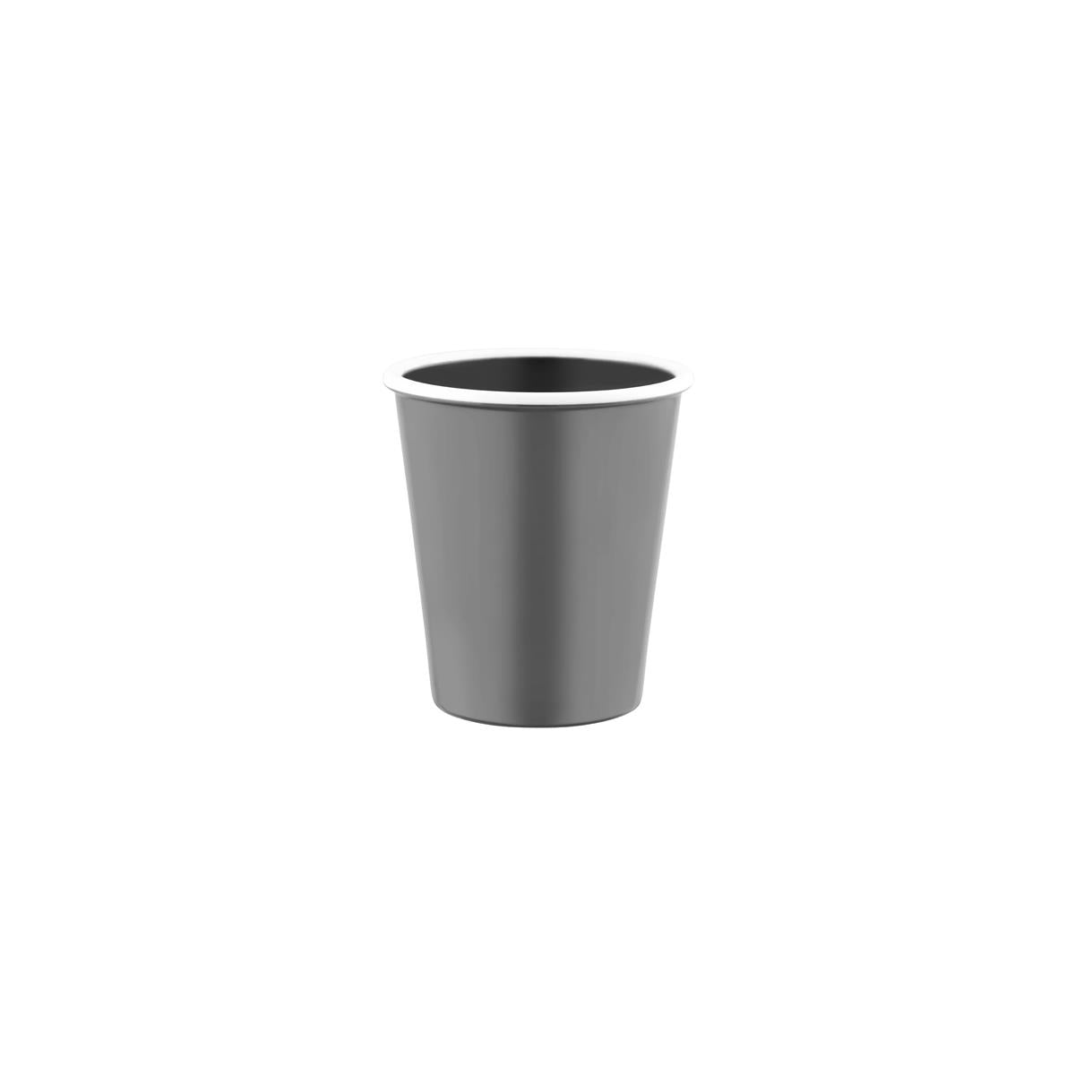 49969 - Jab Vintage Grey/White Rim Enamel Look Tumbler 80x90mm (Sold in sets of 24)