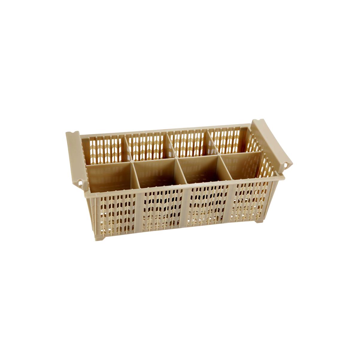 JW-8B - Jiwins Cutlery Basket Wo/Hdl 8-Comp Blue Pp 427x208x151mm (Sold in sets of 6)