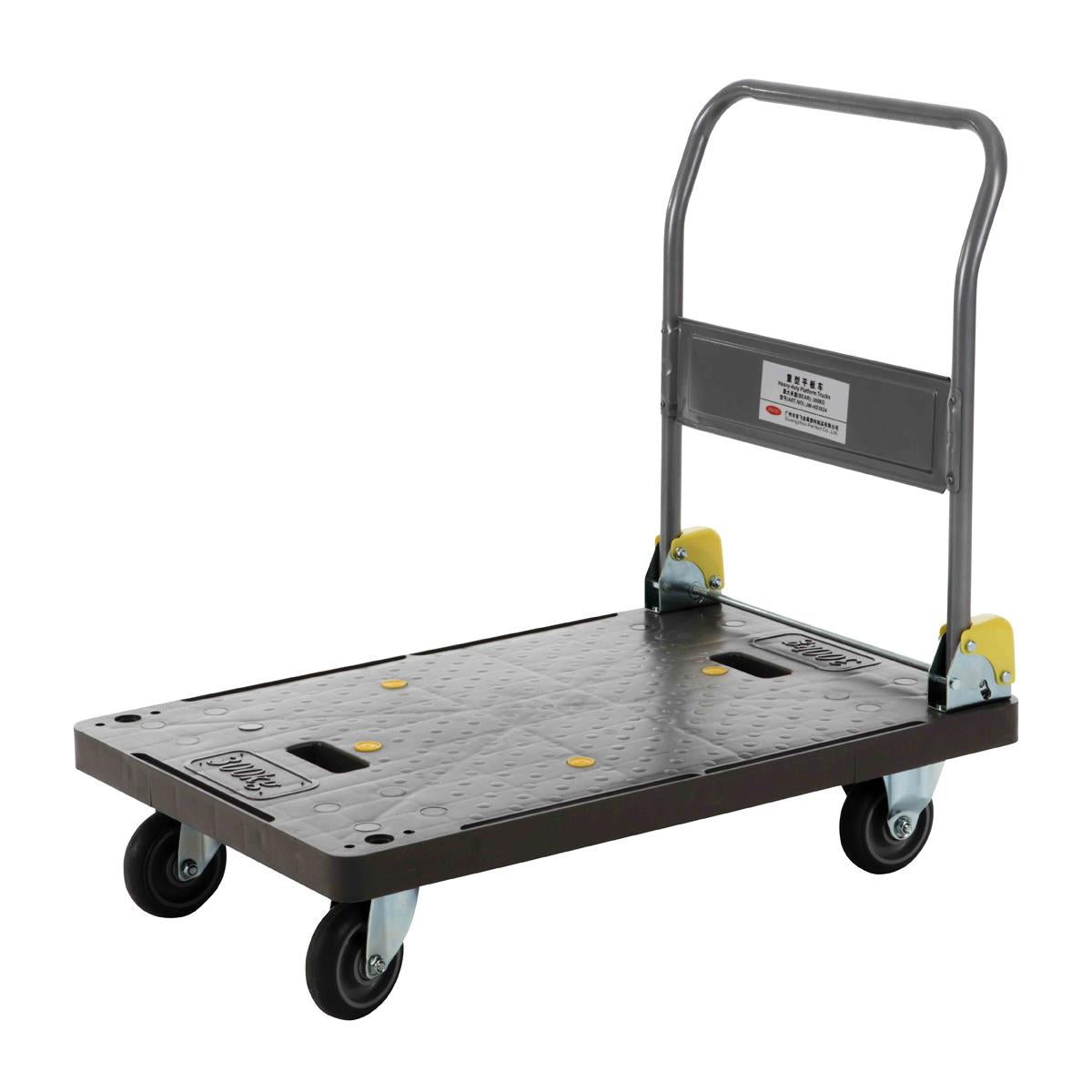 JW-HD3624 - Jiwins Heavy-Duty Platform Truck Grey Pp/Steel 903*605*860mm