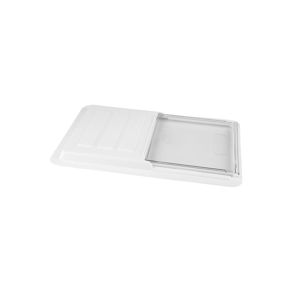 JW-P-085 - Jiwins Sliding Cover For Sml Food Pan Whi Pp/Pc 450x300x31mm (Sold in sets of 12)