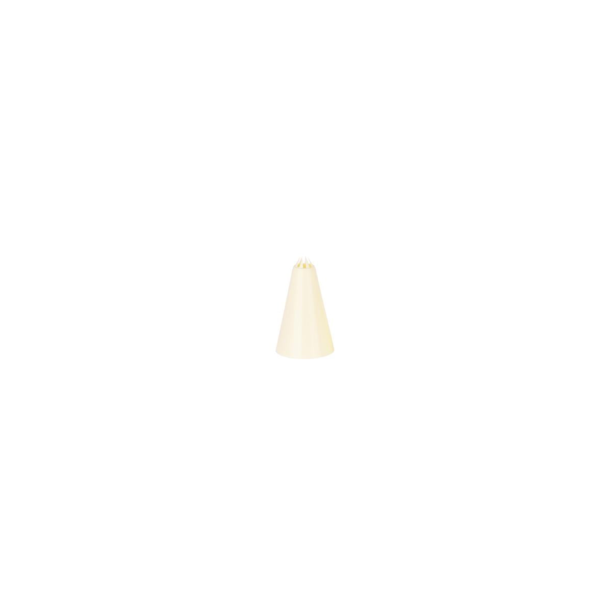 00723-S - Chef Inox Thermo Decorating Tube Star Plastic 3mm White