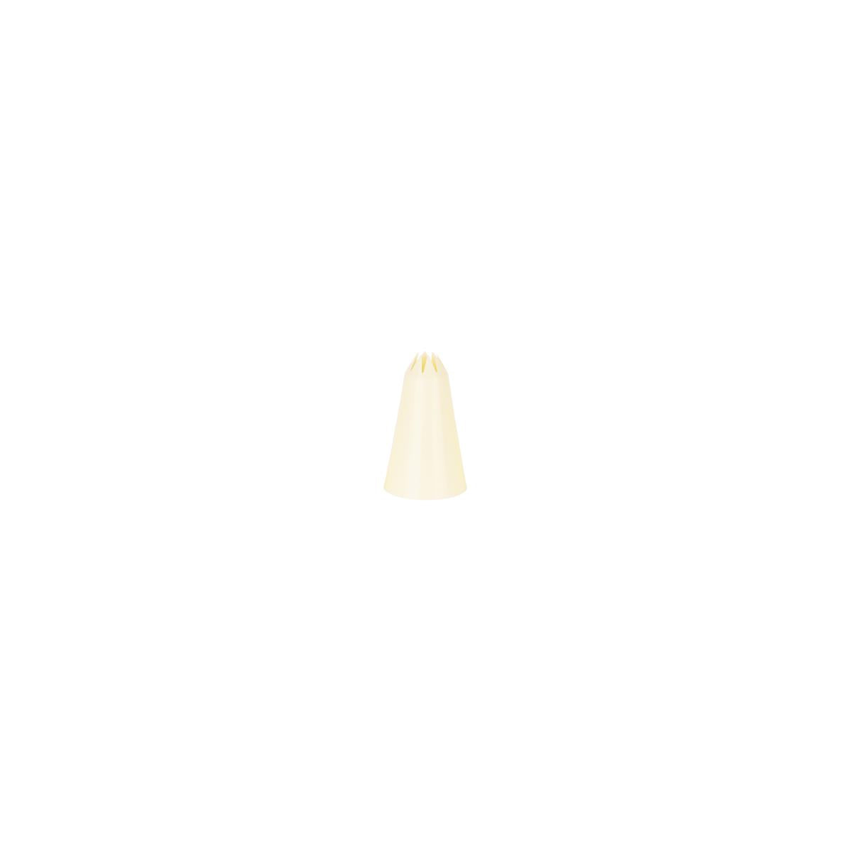 00723-S - Chef Inox Thermo Decorating Tube Star Plastic 3mm White - Image 3