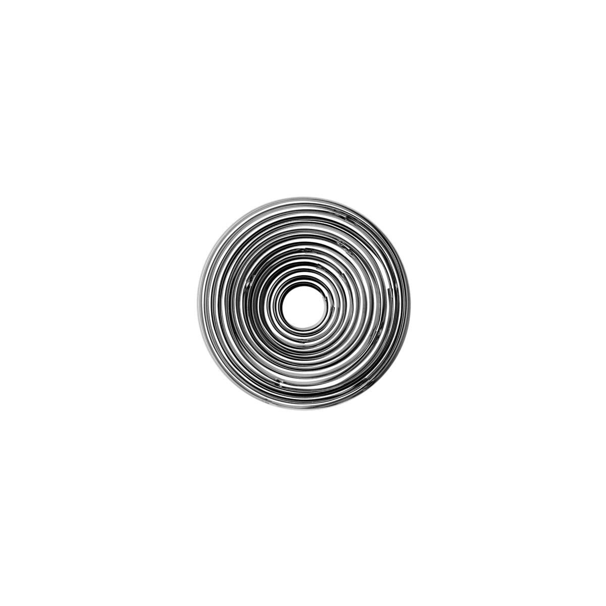01959 - Chef Inox Cutter Set 14Pc Round Plain Tin 25-115Mm