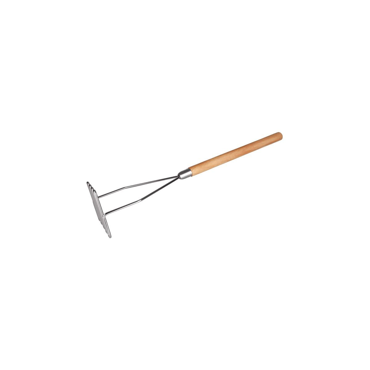 02241 - Chef Inox Potato Masher S/S W/Wood Hdl 115X110X470Mm