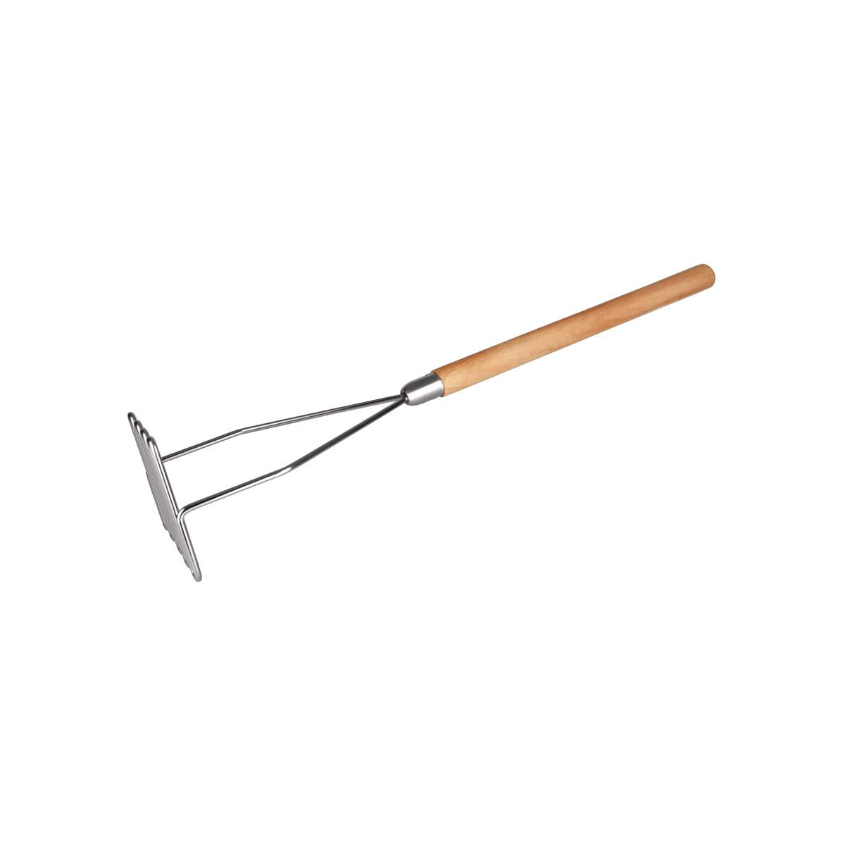 2240 - Chef Inox Potato Masher S/S W/Wood Handle - Image 3