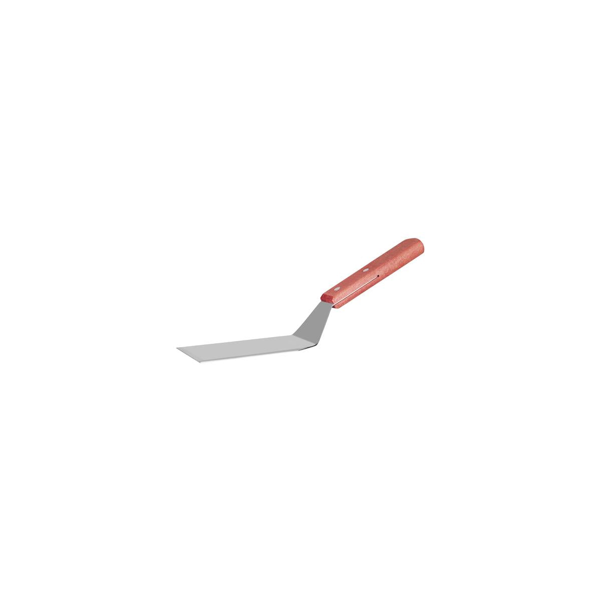 3022 - Griddle Scraper 18/0 Stainless Steel with Wood Handle by Chef Inox – 12 Pieces, 120x70x295mm