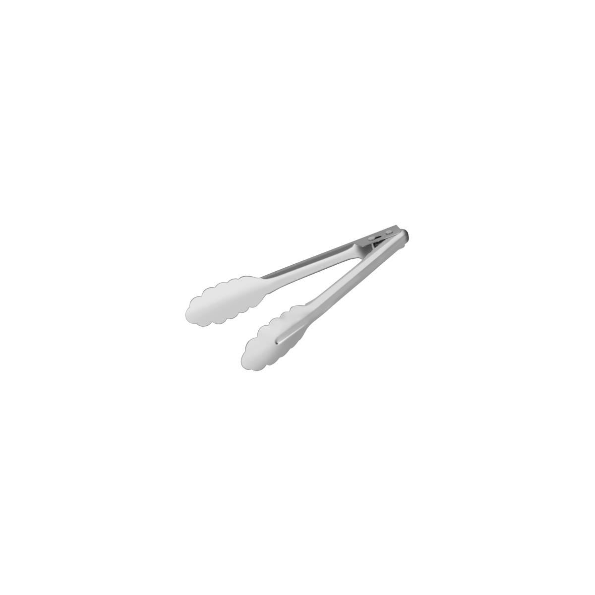 3060 - Utility Tongs Stainless Steel by Chef Inox – Set of 6, Auto Lock Mechanism
