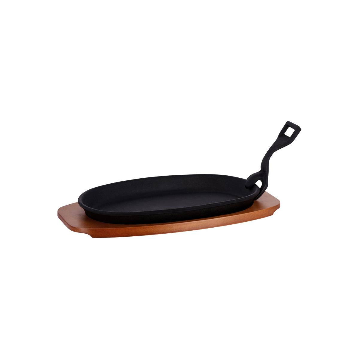 4120 - Chef Inox Steak Sizzler W/Hdl Blk Cast Iron (Sold in sets of 12)