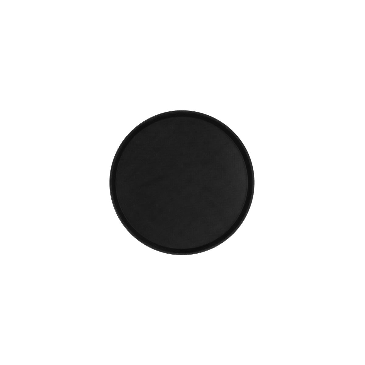 Chef Inox Round Tray Non Slip Black