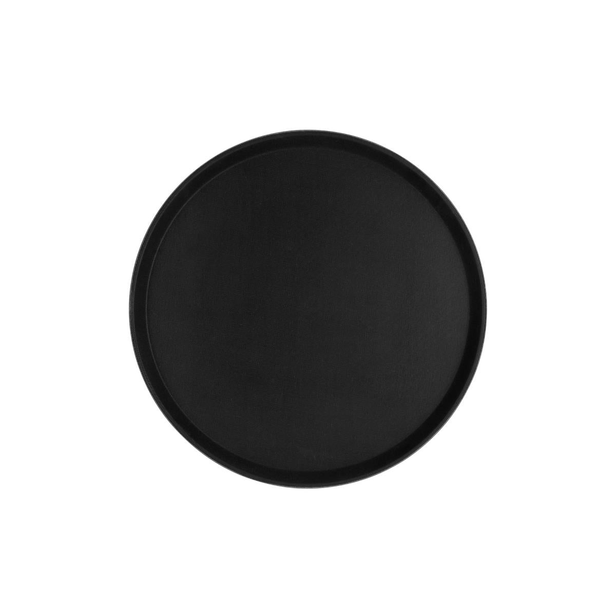 Chef Inox Round Tray Non Slip Black