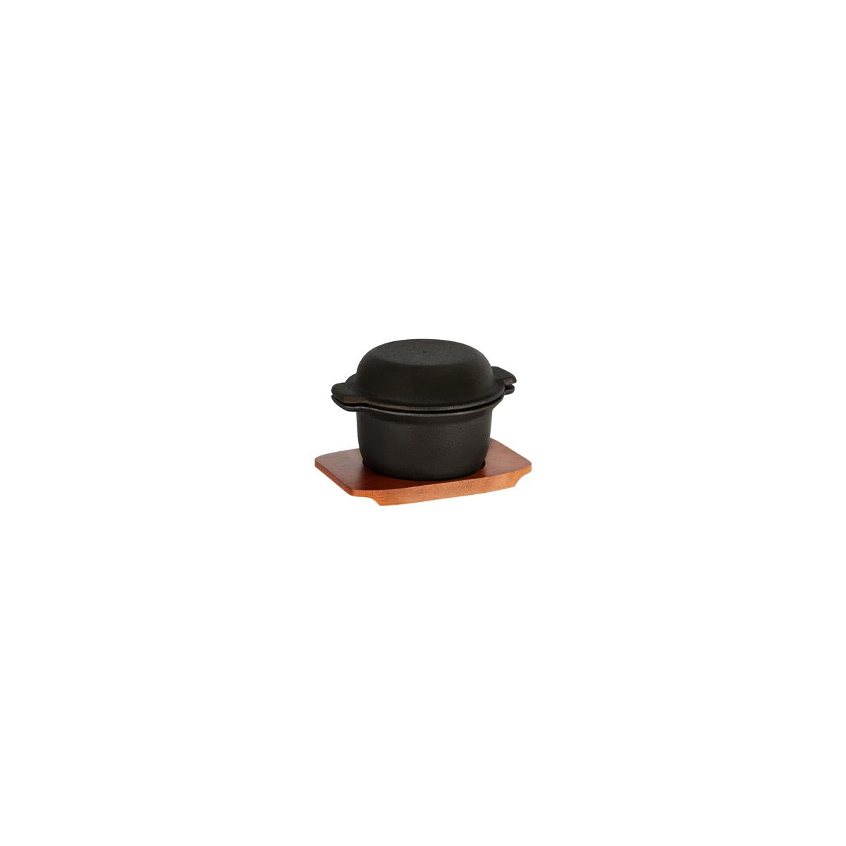 4621 - Chef Inox Mini Pot Garlic Prawn Cast Iron 60x110mm