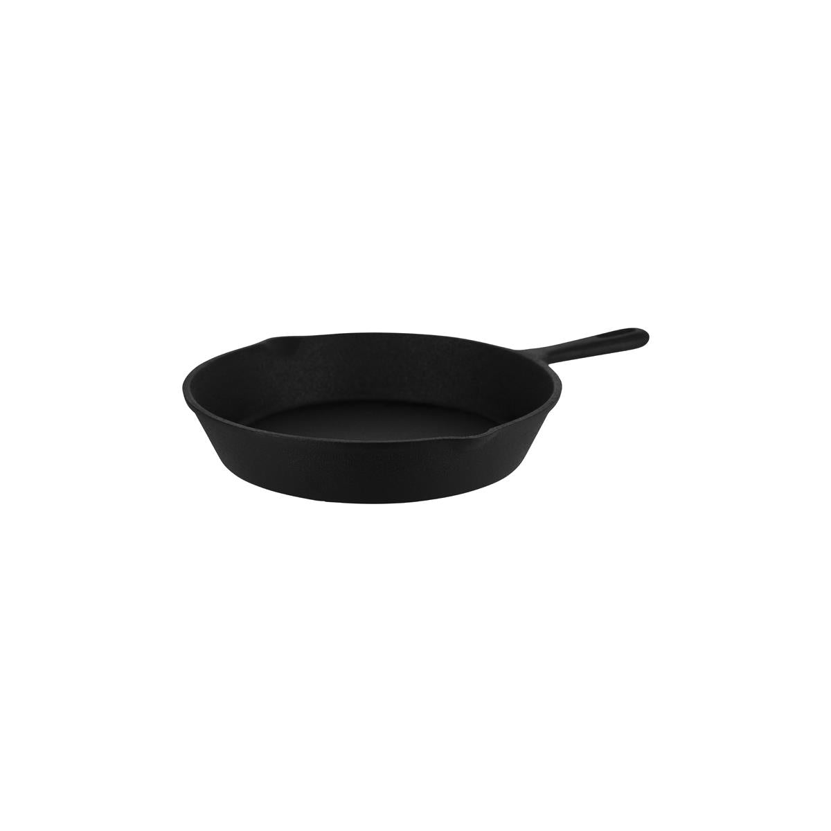 04641 - Chef Inox Round Frypan W/Spout Cast Iron 260X45Mm