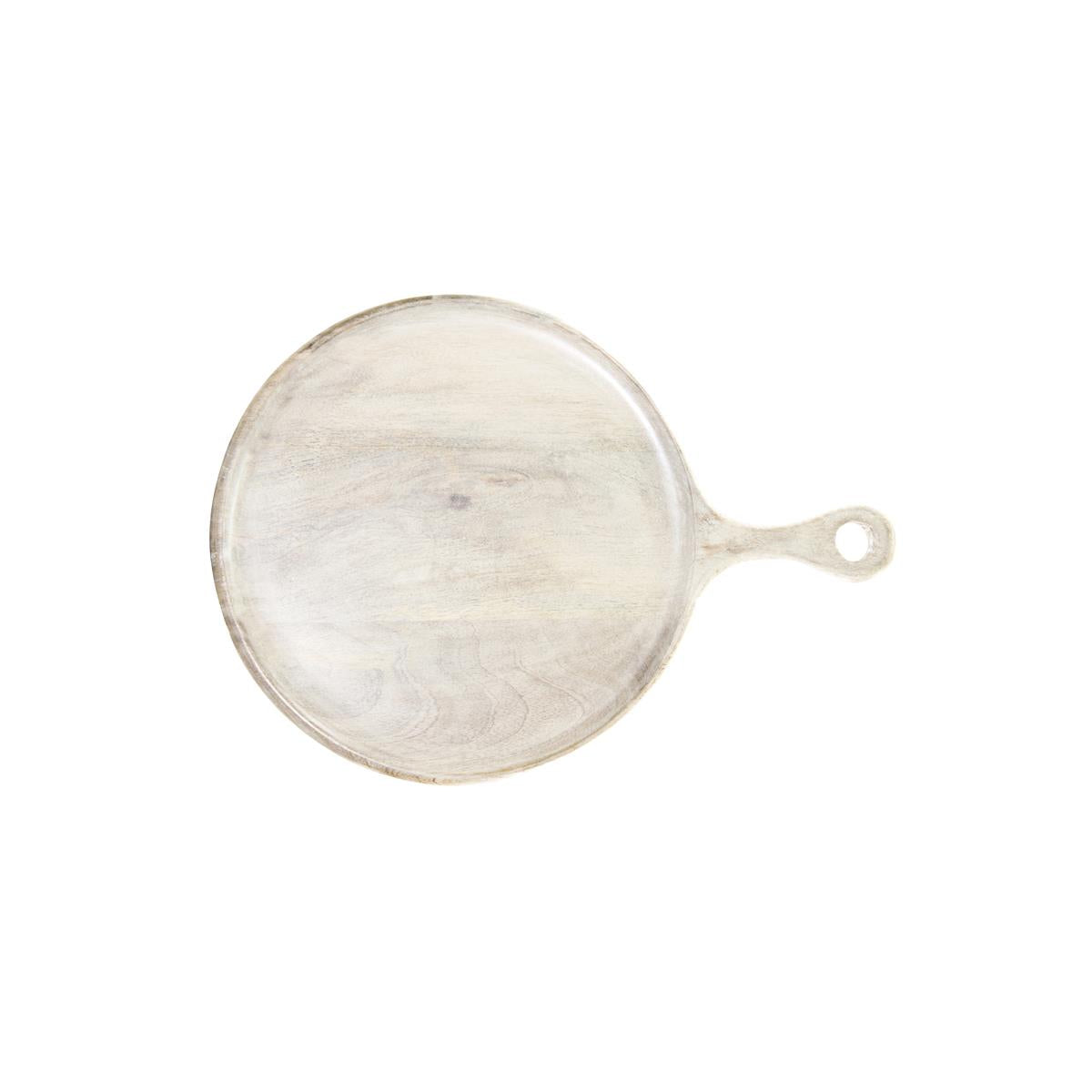 4812 - Chef Inox Rnd Serving Board W Hdl Mangowd