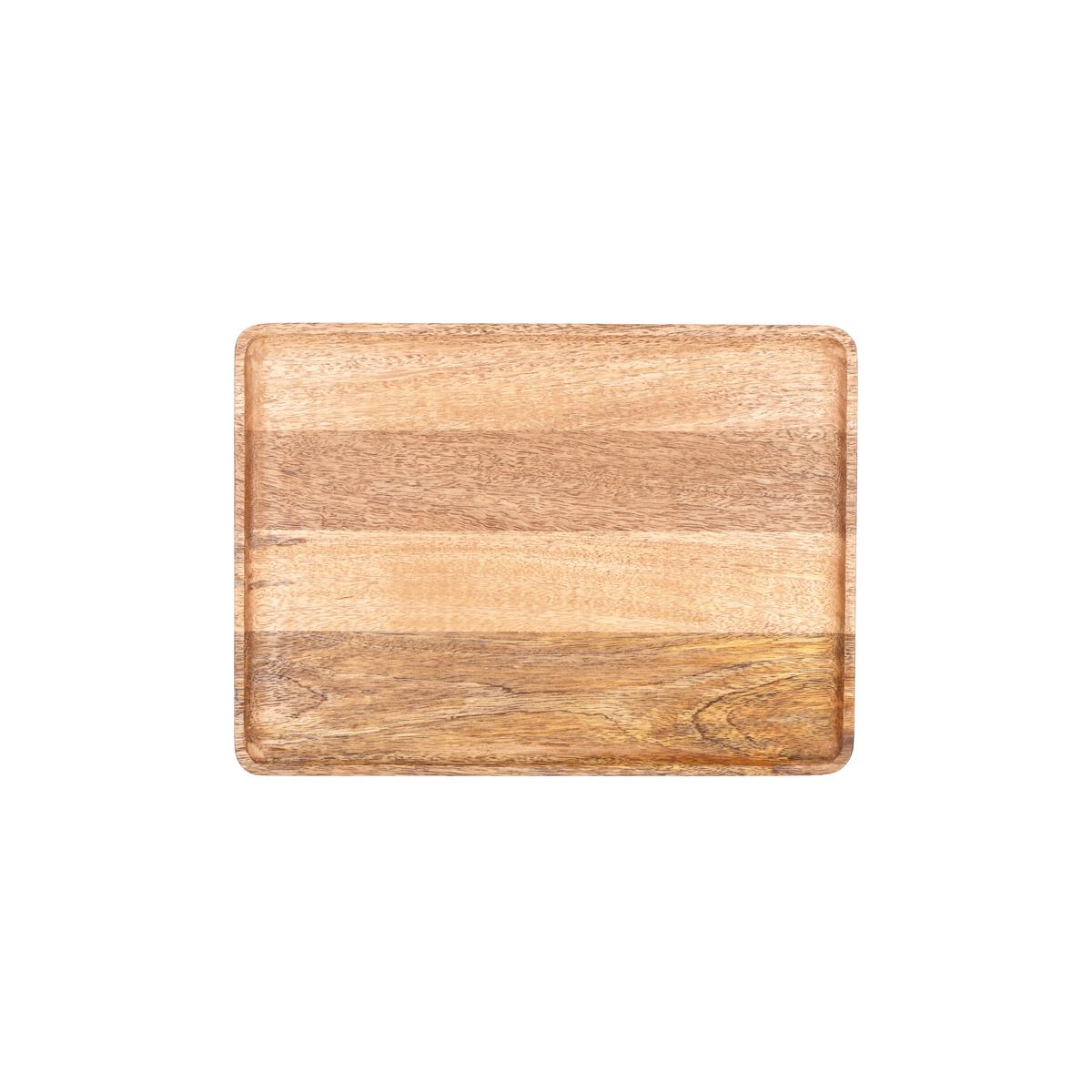 04900 - Chef Inox Rect Serving Board Mangowood 350X255X15Mm Natural