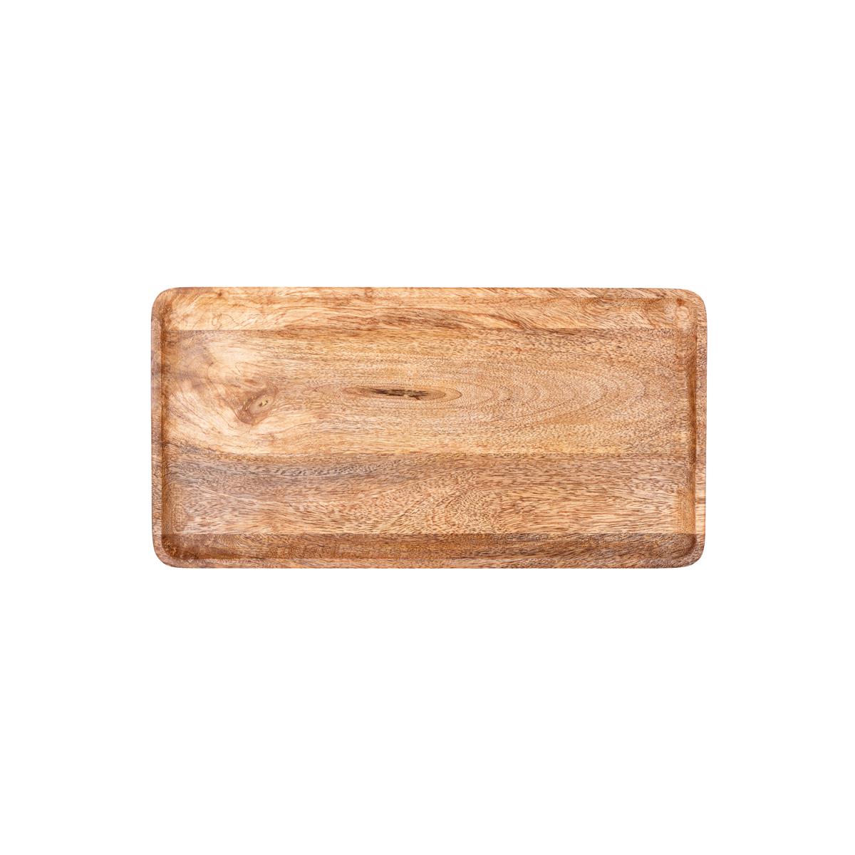04905 - Chef Inox Rect Serving Board Mangowood 400X200X15Mm Natural