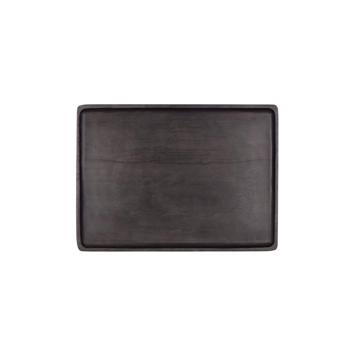 04954 - Chef Inox Rect Serving Board Mangowood 350X255X15Mm Dark