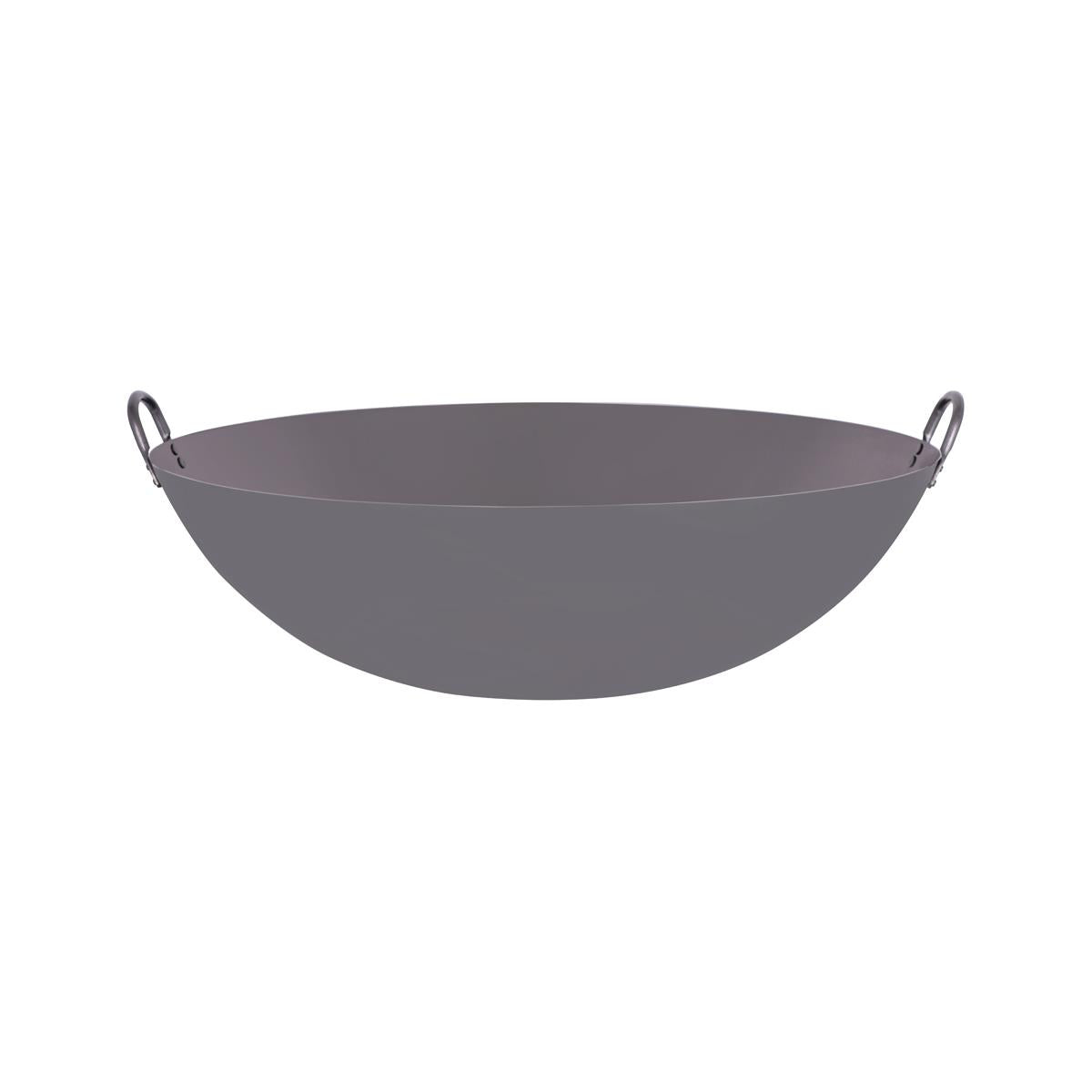 05220 - Chef Inox Wok Cast Iron W/Rnd Bottom & 2 Hdls 500Mm/20"