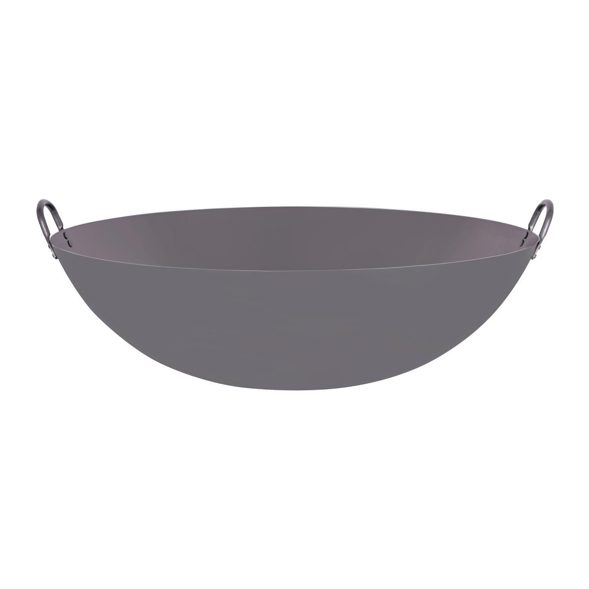 05224 - Chef Inox Wok Cast Iron W/Rnd Bottom & 2 Hdls 600Mm/24"