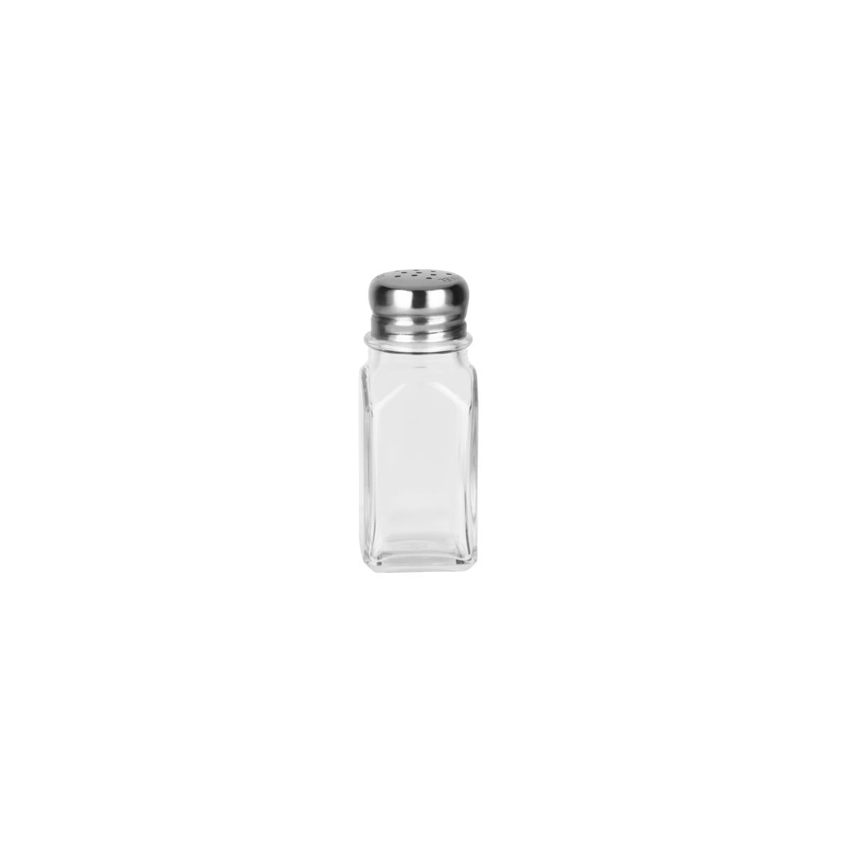 6662 - Chef Inox Salt & Pepper Glass S/S Top 95mm/60ml DOZ