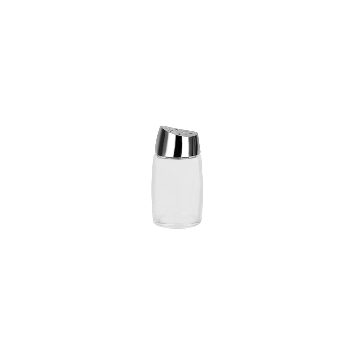6679 - Chef Inox Salt & Pepper City Squire Glass W/S/S Lid 80mm DOZ