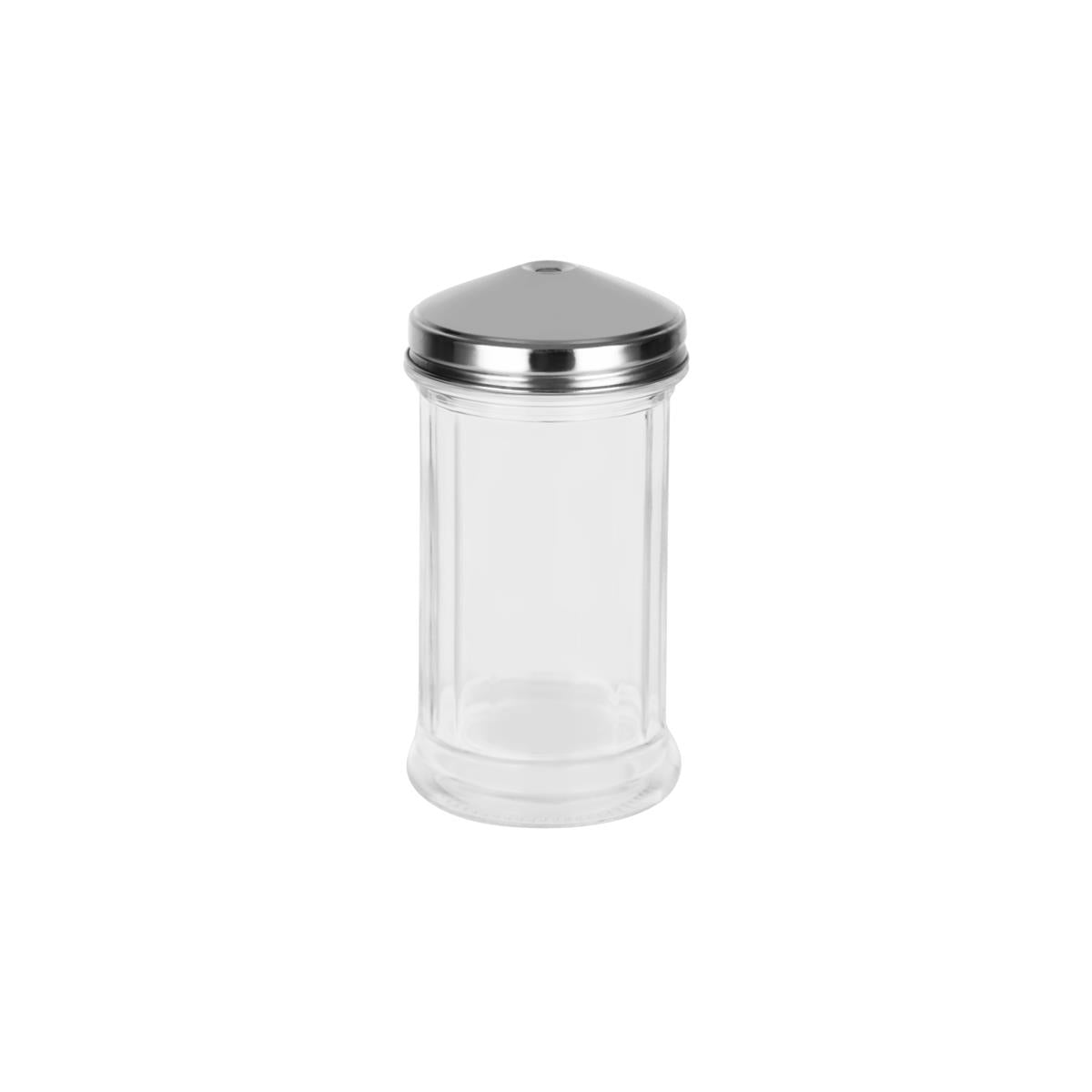 6755 - Glass Sugar Dispensers Centre Pour by Chef Inox – Set of 24, S/S Lid 140mm