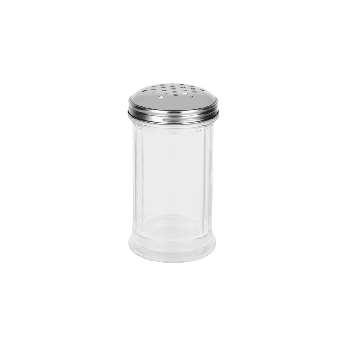 6800 - Glass Cheese Shakers with S/S Lid by Chef Inox – Set of 12 Kitchen Essentials