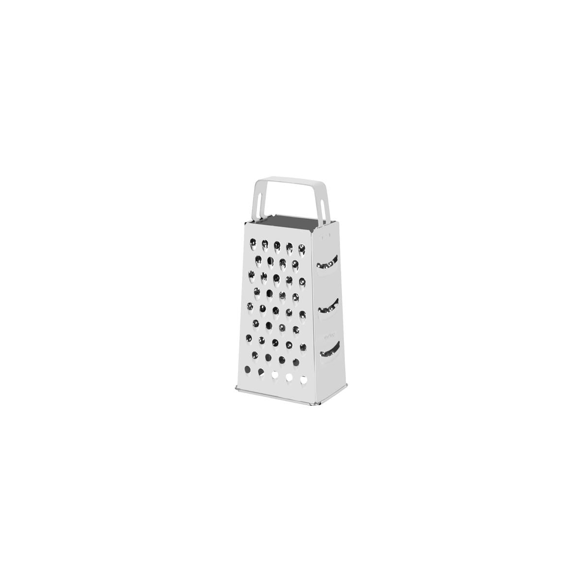 07344 - Chef Inox Grater 4 Sided W/Strip Hdl S/S 100X80X230Mm