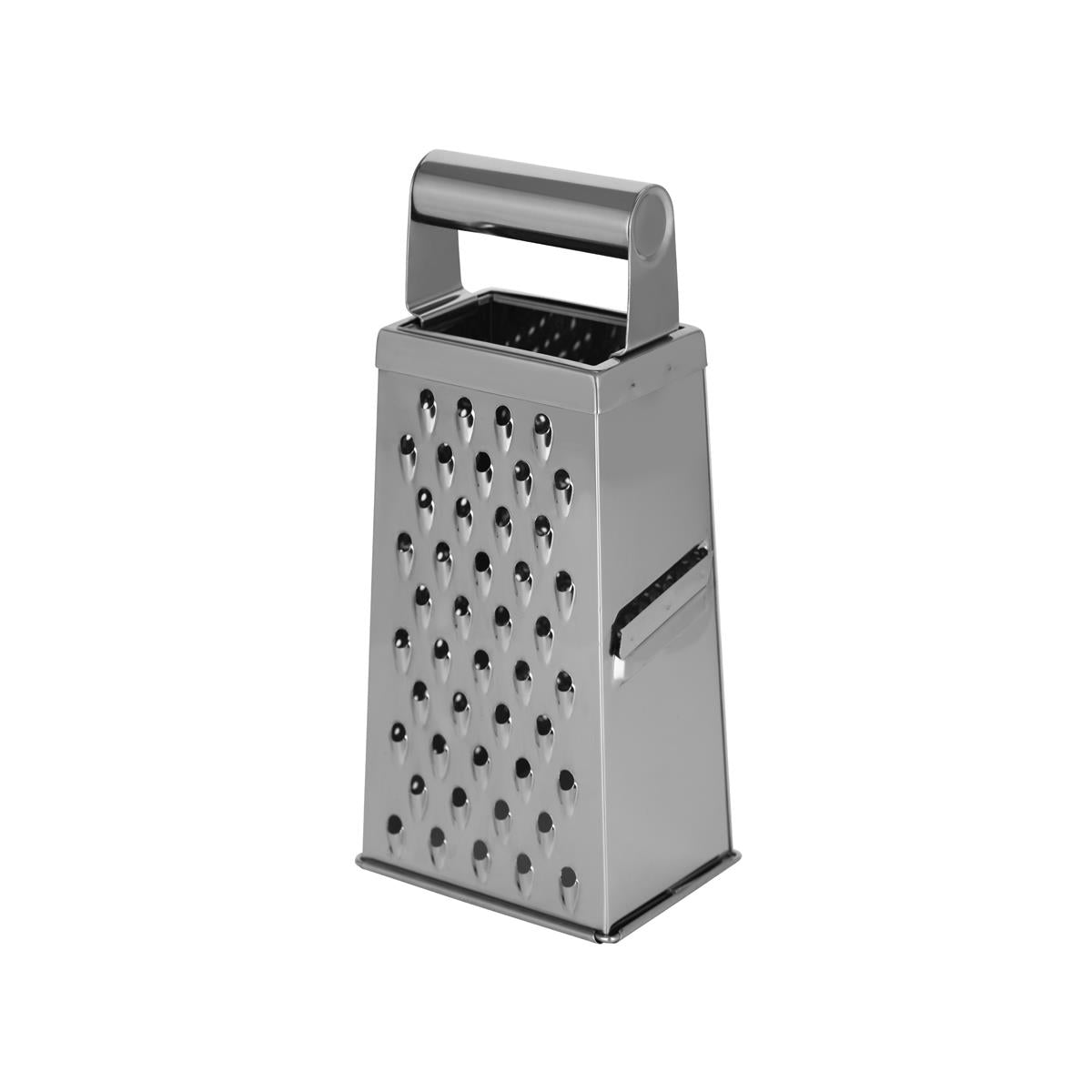 07352 - Chef Inox Grater 4 Sided W/Tube Hdl S/S 110X80X240Mm
