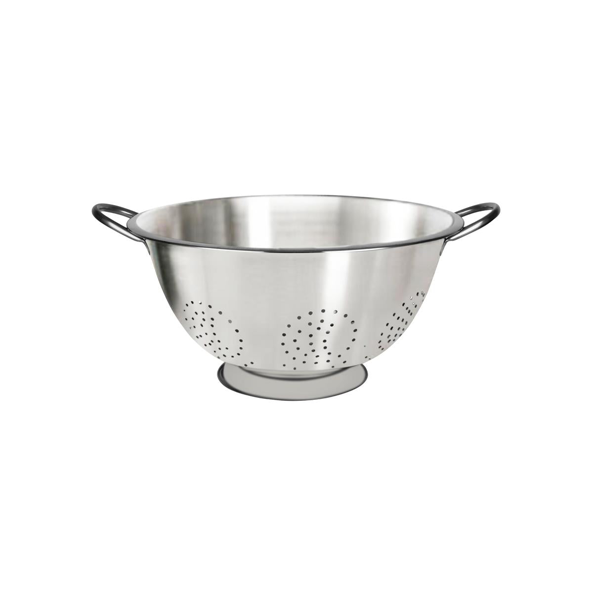 07413 - Chef Inox Colander 4Mm Holes Wire Hdl S/S 375X165Mm 13.0Lt