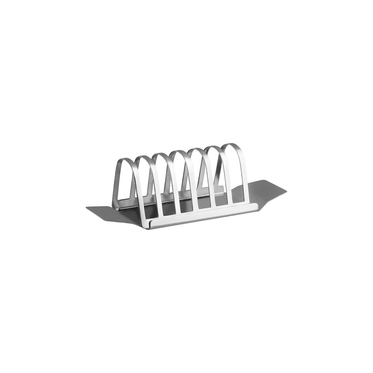 7637 - Chef Inox Toast Rack W/Base S/S 6 Slice 318x546x413mm