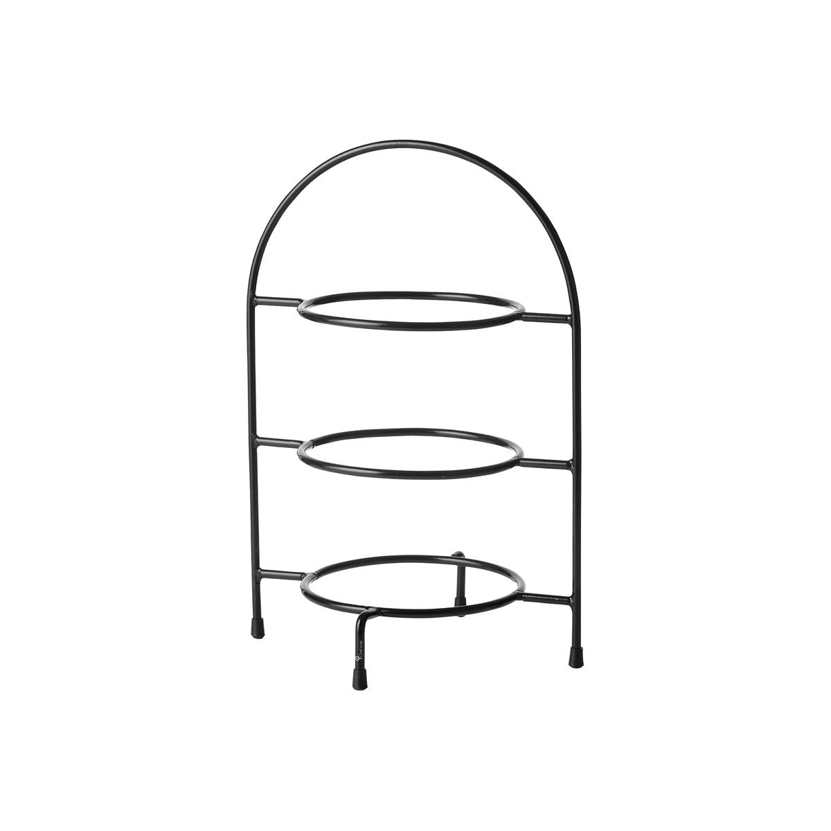 07705 - Chef Inox 3-Tier Round Display Stand 195X285X440Mm Black