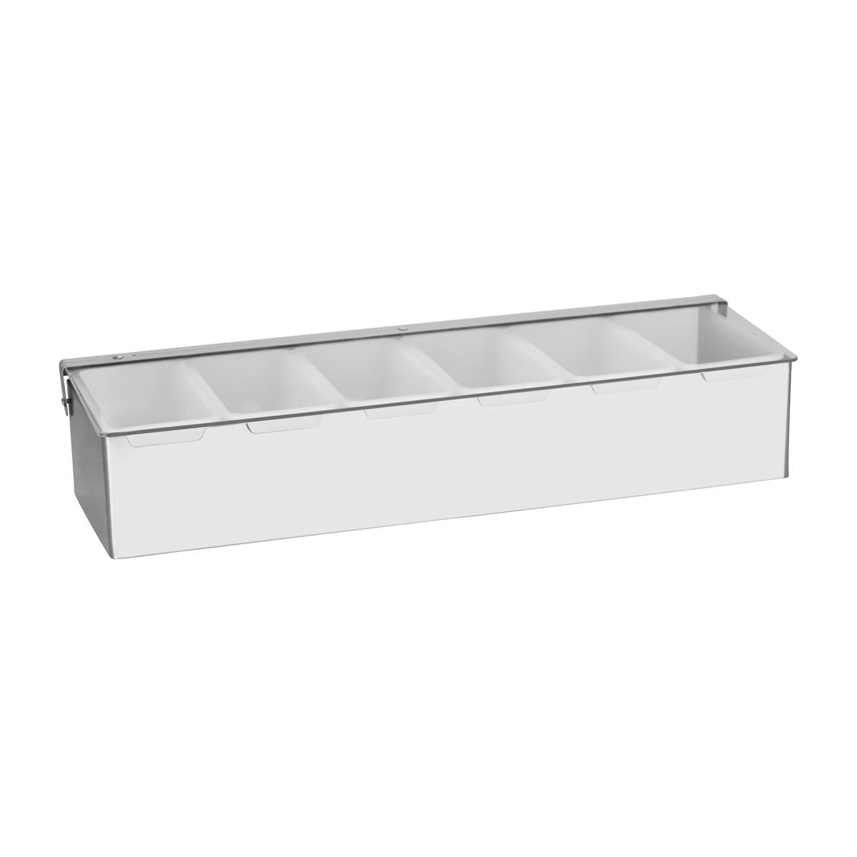 07982 - Chef Inox Condiment Dispenser S/S 6-Comp 450X150X90Mm