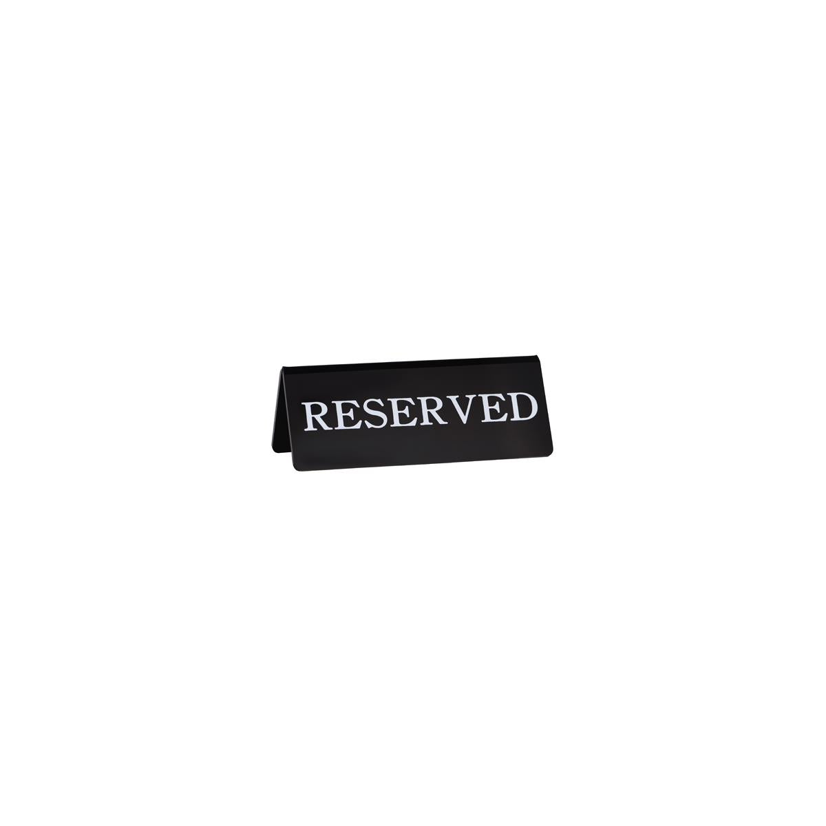 08600-BK - Chef Inox Sign "Reserve" Double-Side Blk 15x5mm (Sold in sets of 10)