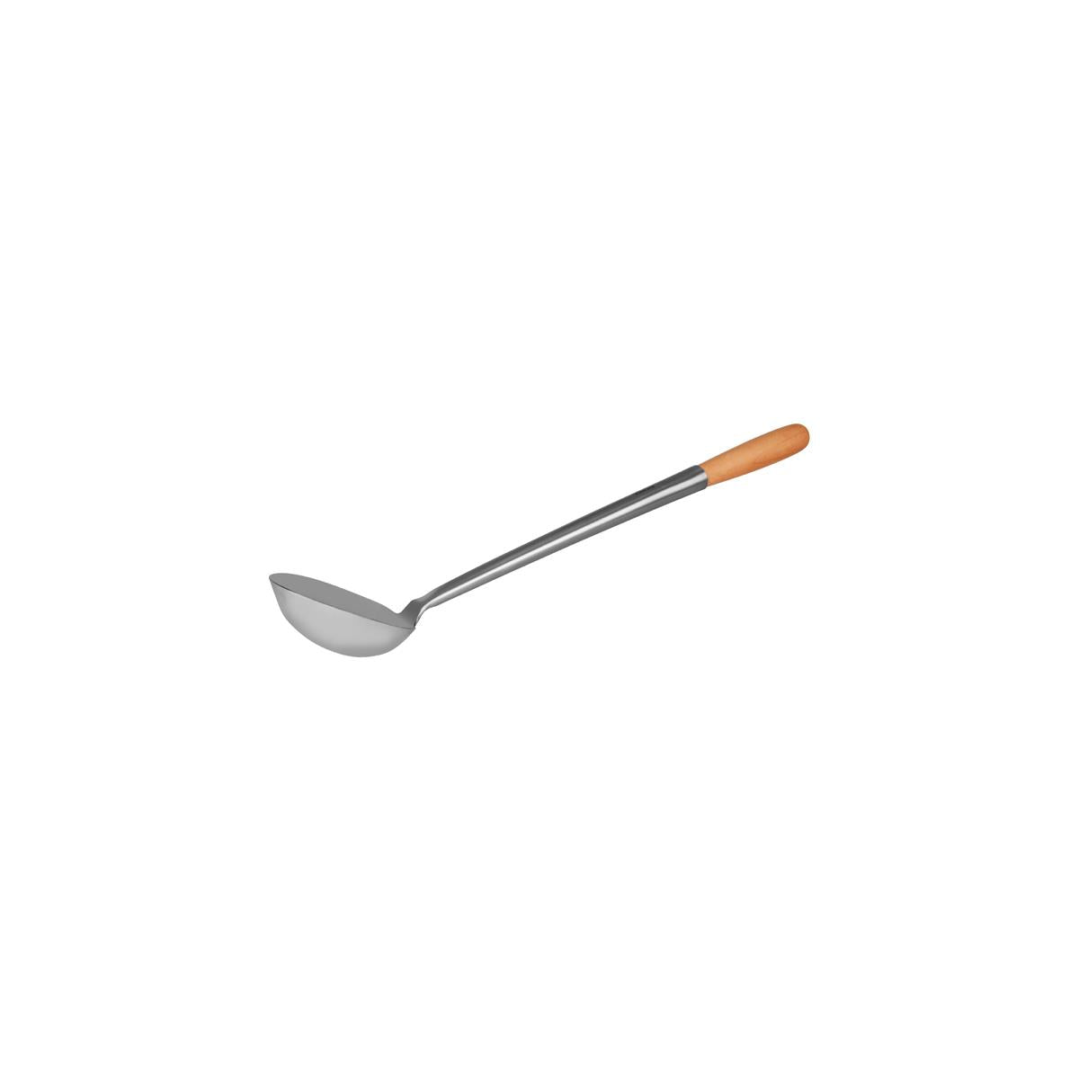21020 - Chef Inox Ladle S/S W/Wooden Handle 105X330ml