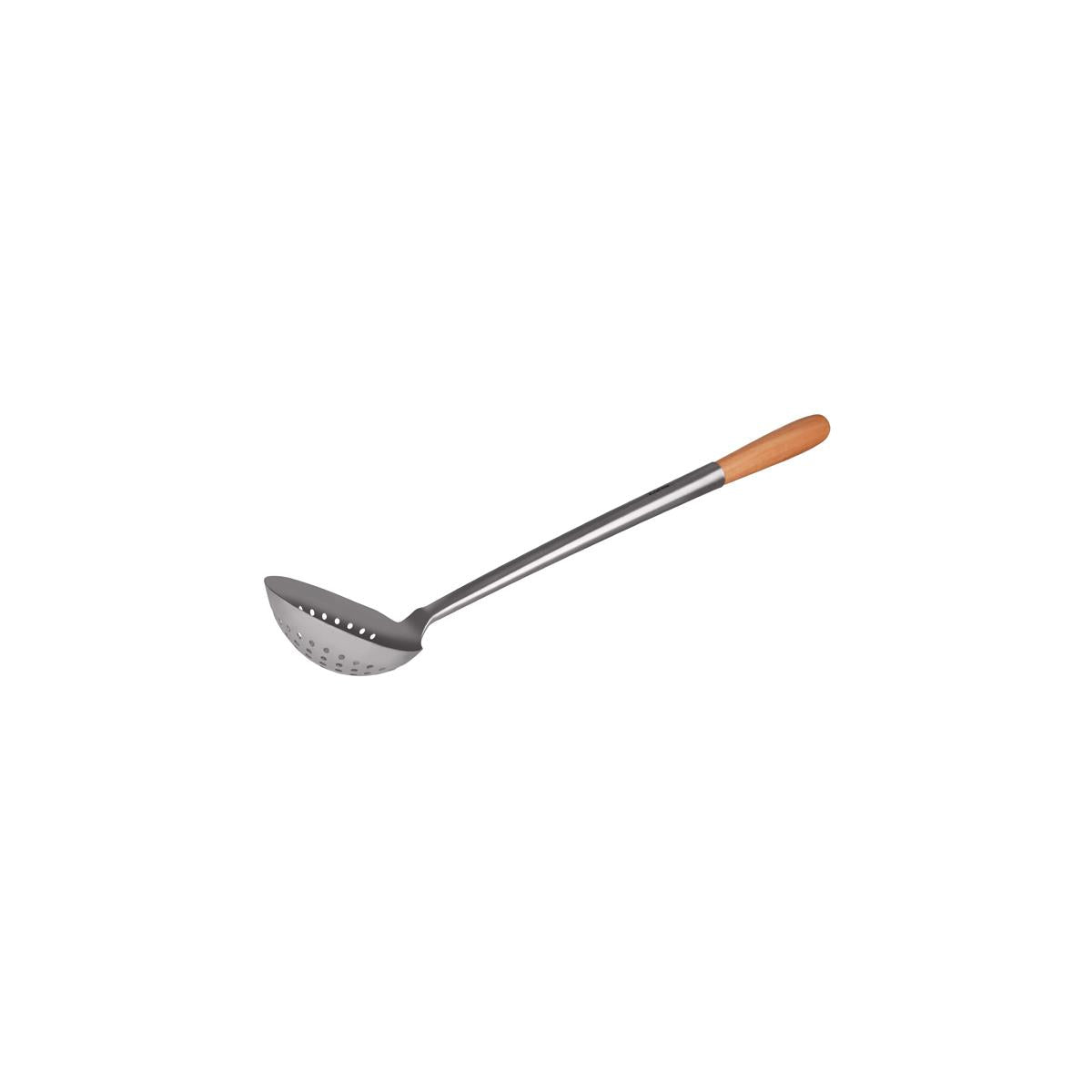 21030 - Chef Inox Bowl Skimmer S/S Wooden Handle 125X410ml