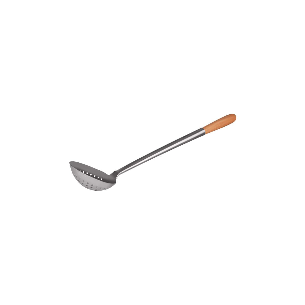 21030 - Chef Inox Bowl Skimmer S/S Wooden Handle 135X400ml