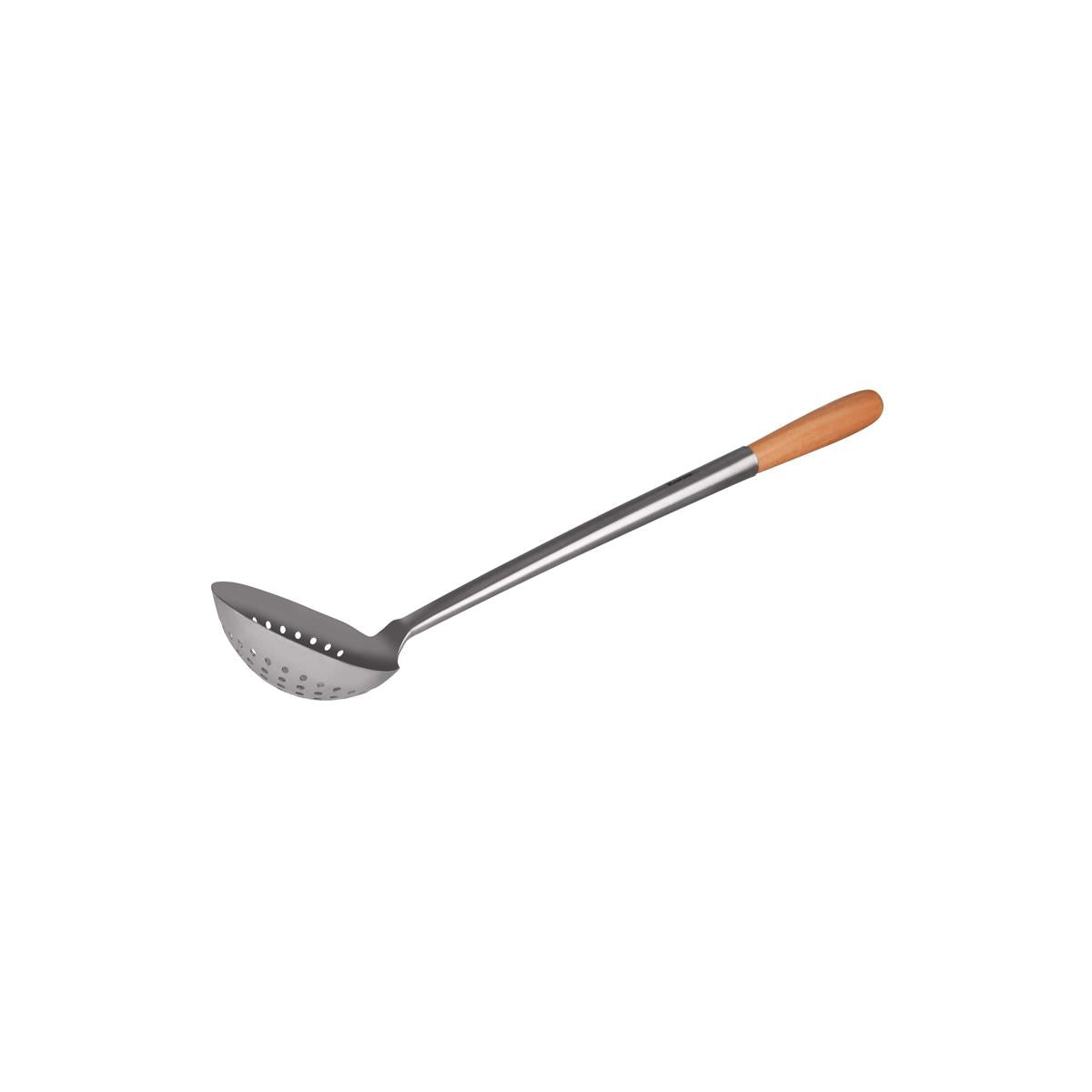 21030 - Chef Inox Bowl Skimmer S/S Wooden Handle 145X405ml
