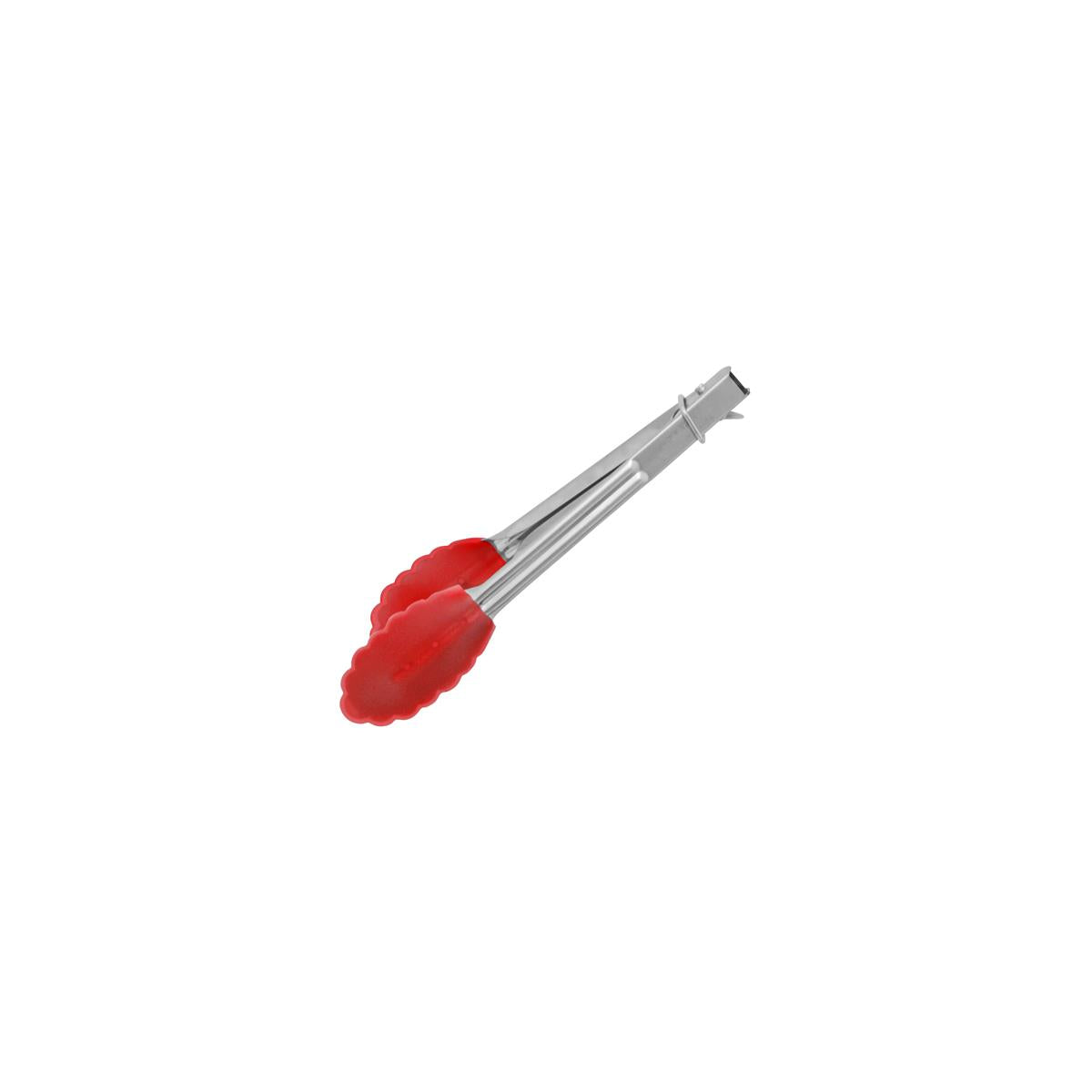36050-BK - Chef Inox Tong Mini Utility Silicone Head Red 180ml