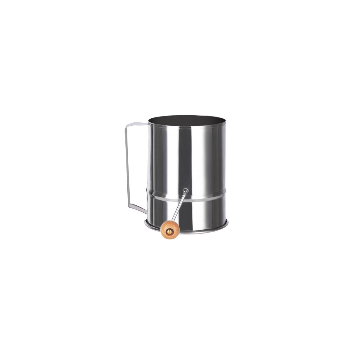 39395 - Chef Inox Flour Sifter Crank Hdl 18 10 Cup