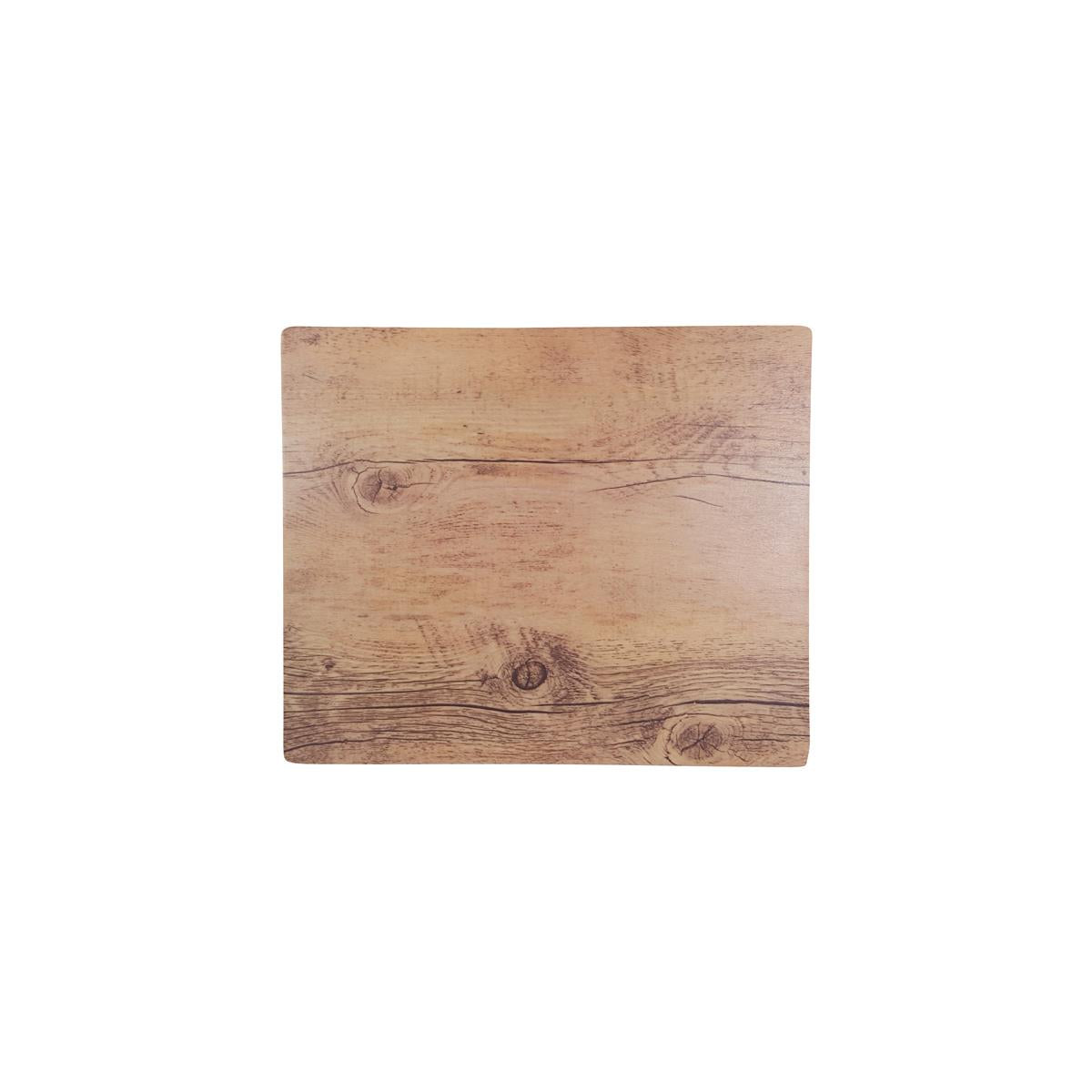 46715 - Chef Inox Rect Pizza Board Ma Oak Wood Effect