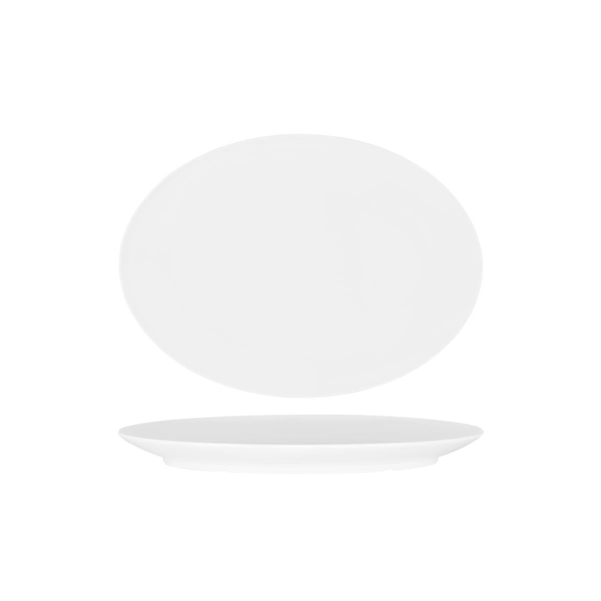 Superware Oval Platter Coupe White (Sold in sets of 12)