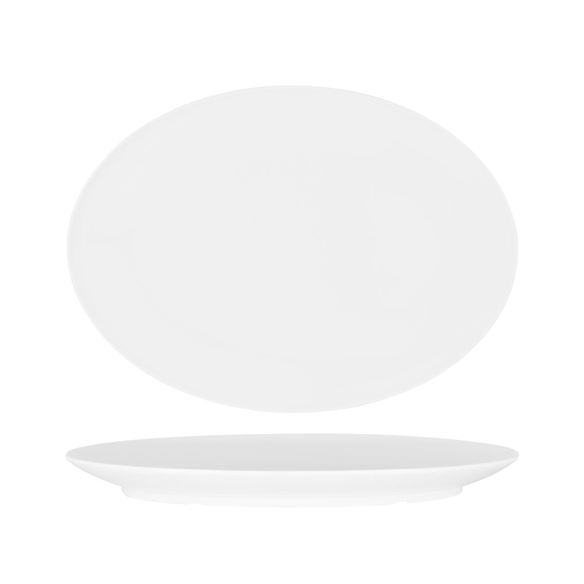 Superware Oval Platter 410Mm Coupe White (20125)