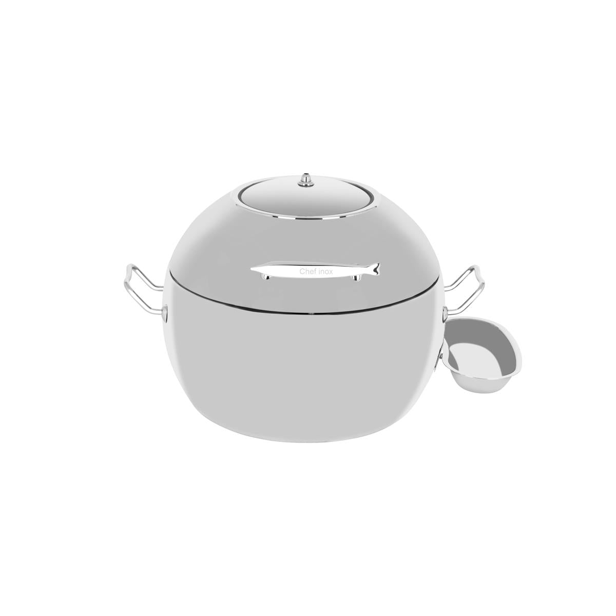 54919 - Chef Inox Deluxe Soup Station W/Glass Lid 18/8 11.0L