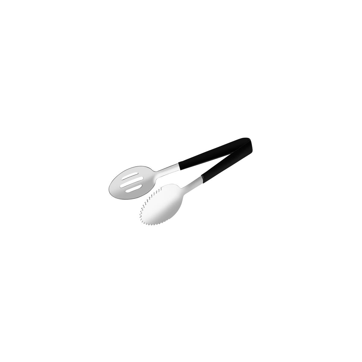 70275 - Chef Inox Round Tongs Spn 1 Side Slotted/Vinyl Hdl S/S 245mm