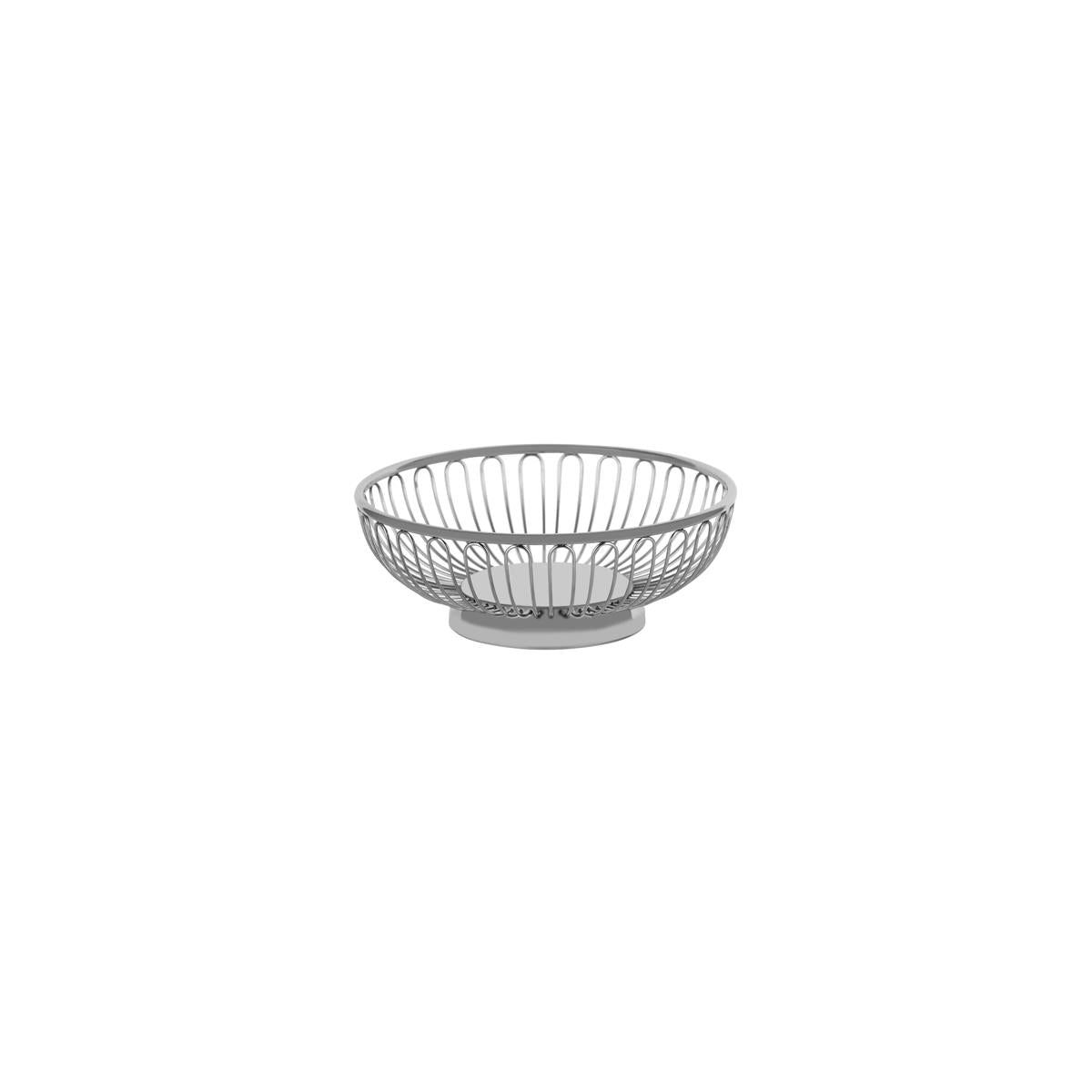 70355 - Chef Inox Round Basket Wire Solid Base 18 10